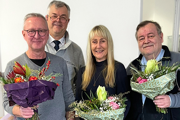 Gemeinsam ein Jahrhundert für eXtra4 Jahresausklang bei Ferdinand Eisele mit vier Firmenjubilaren